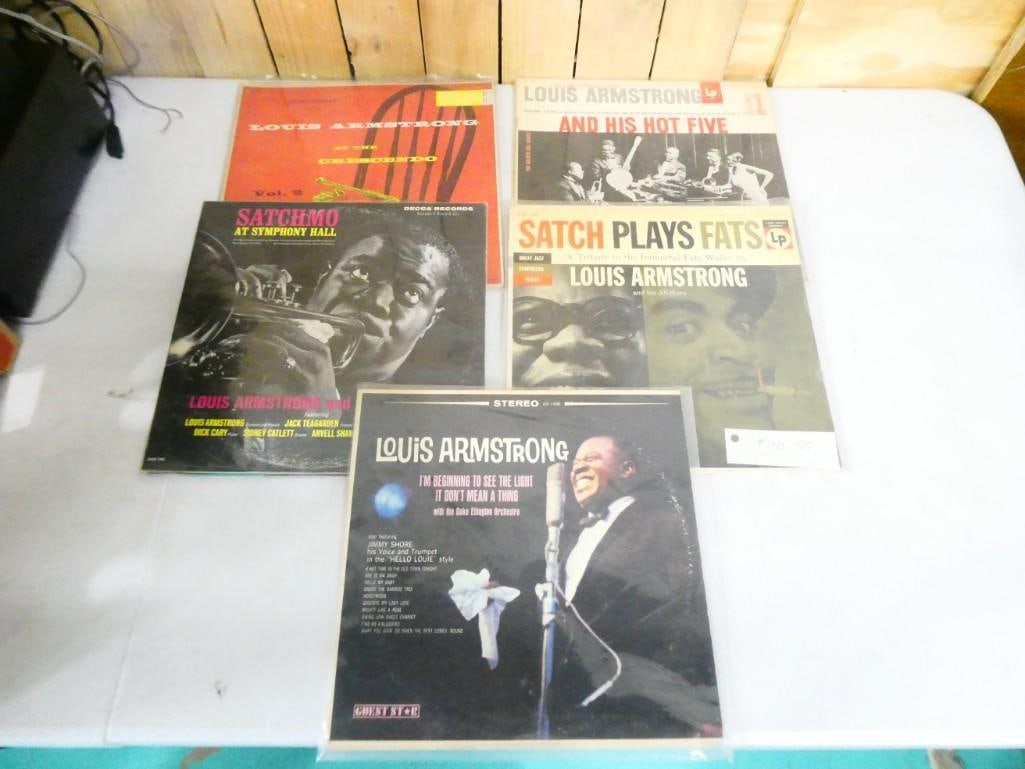 Lot of 5 Louis Armstrong Vinyl Record Albums (1 of 1)