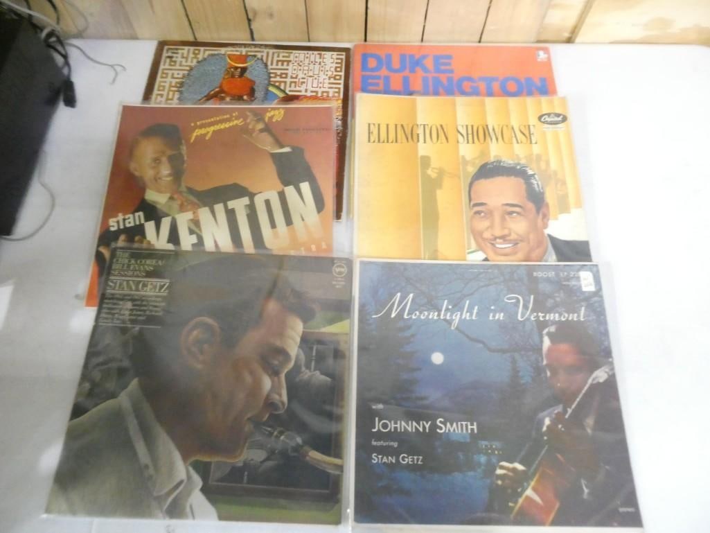 Lot of Vinyl Record Albums including Duke Ellington, Stan Getz, Miles Davis,: Lot of Vinyl Record Albums including Duke Ellington, Stan Getz, Miles Davis, All of the vinyl is in great shape, many look like they haven't been played.
