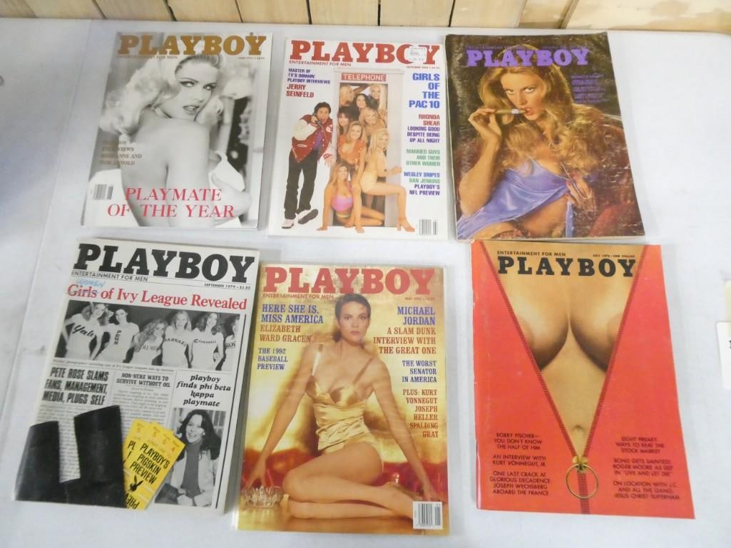 Lot of Assorted Playboy Magazines including Anna Nicole Smith, Ivy League Jerry Seinfeld, etc. (1 of 4)