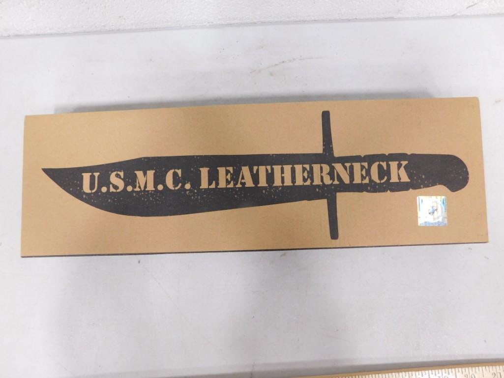 USMC Leatherneck Knife with Sheath New in Box (1 of 5)