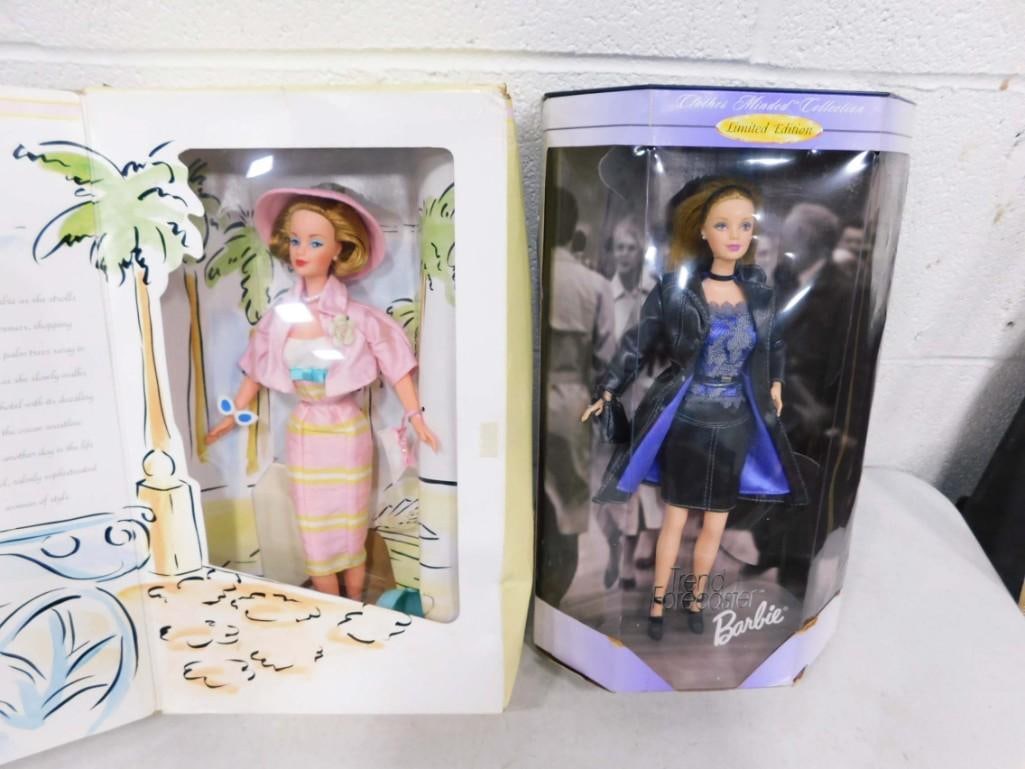 Summer Sophisticate & Trend Forecaster Barbie LE Dolls NIB: Summer Sophisticate & Trend Forecaster Barbie LE Dolls NIB. Limited Edition dolls are new in damaged boxes. Summer Sophisticate was a Speigel Exclusive.