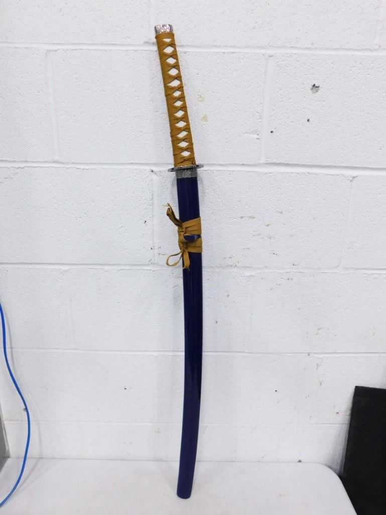 Sword with Sheath: Sword with Blue Sheath