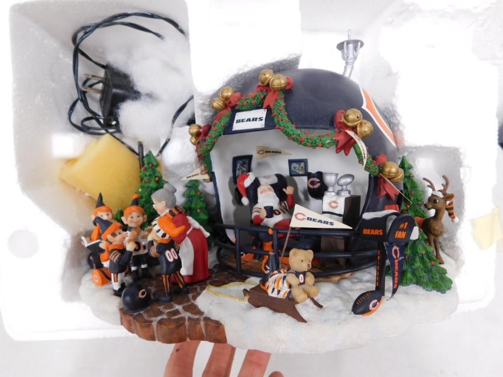 Danbury Mint NFL Game Day at Santa's Chicago Bears Works 10.5" Tall (1 of 4)