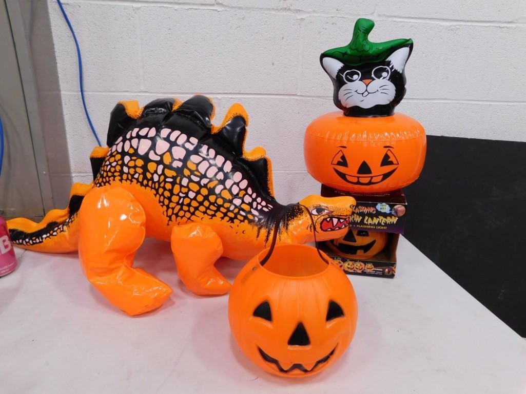 Halloween Decorations incl Flashing Pumpkin Lantern, Inflatable Jack o Lantern Cat,: Halloween Decorations incl Flashing Pumpkin Lantern, Inflatable Jack o Lantern Cat, etc