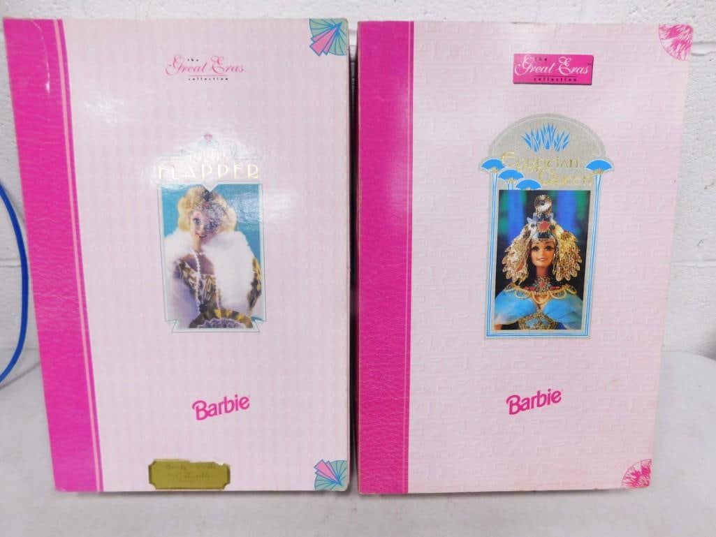 Vtg 1993 Great Eras 1920s Flapper barbie & Egyptian Barbie Dolls NIB (1 of 7)