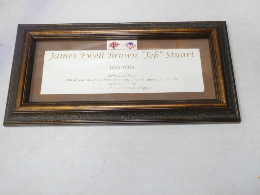 James Ewell Brown "Jeb" Stuart Commemorative Print Framed (1 of 4)