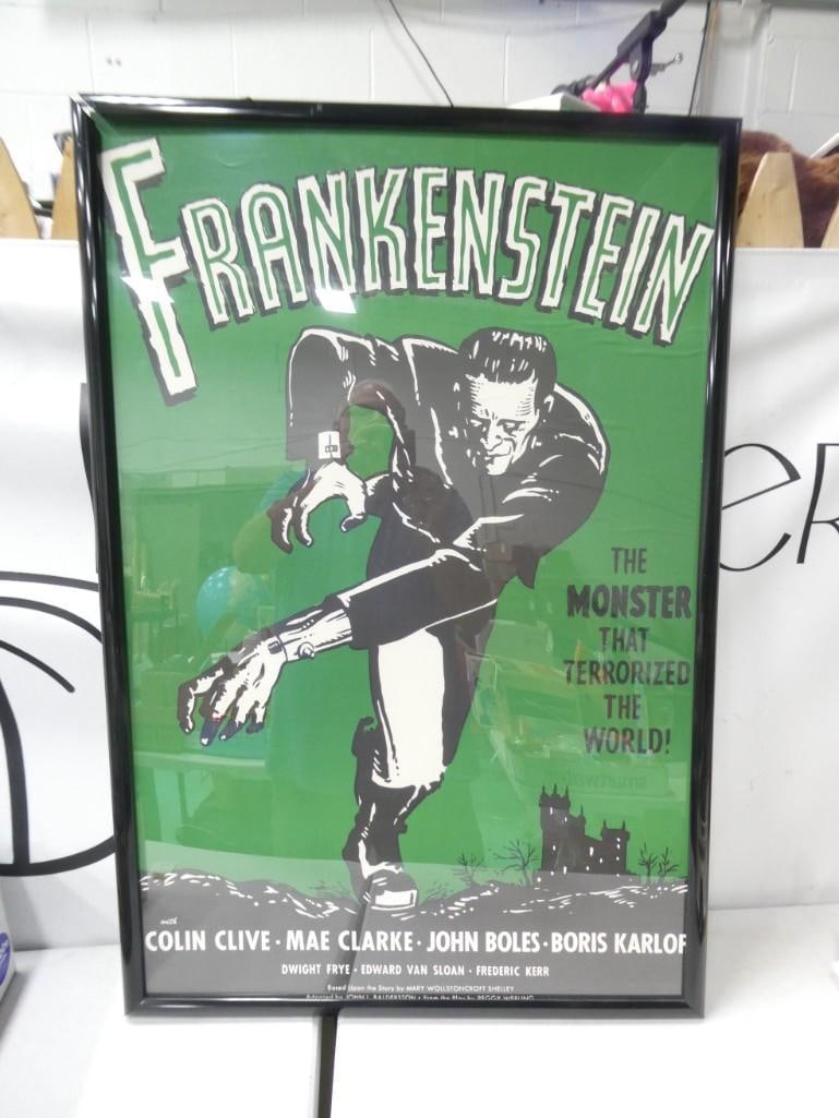 Framed Frankenstein Movie Poster "The Monster that terrorized the world!" (1 of 2)