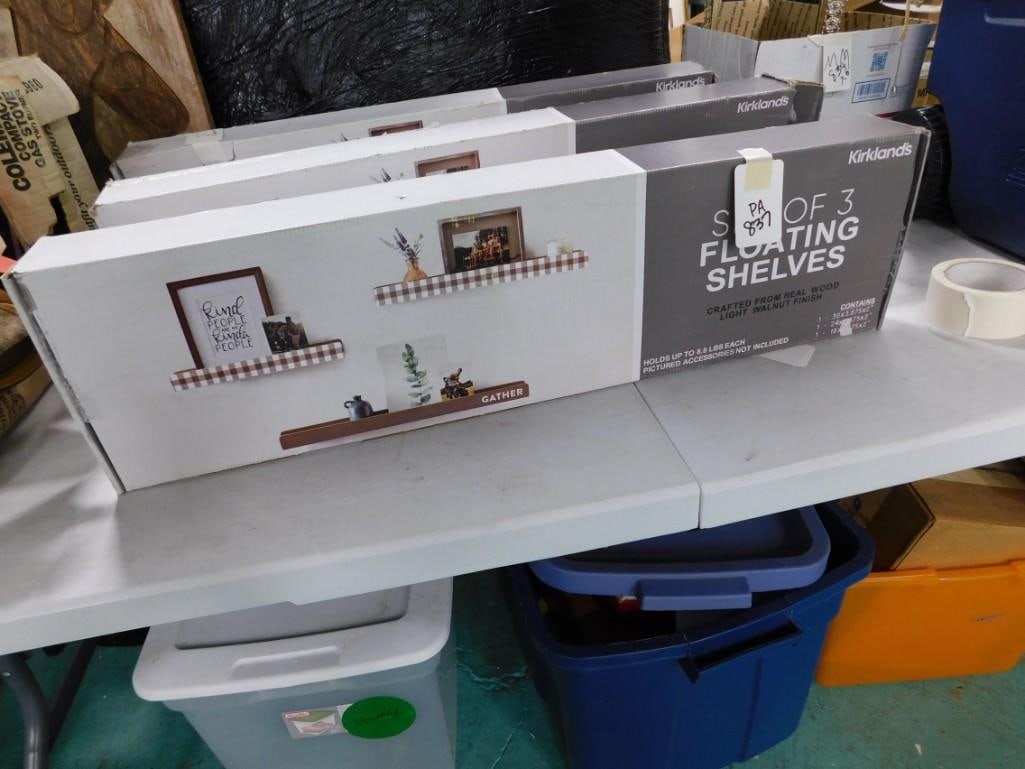 3 sets of 3 sets of Kirkland's Floating Shelves (1 of 5)