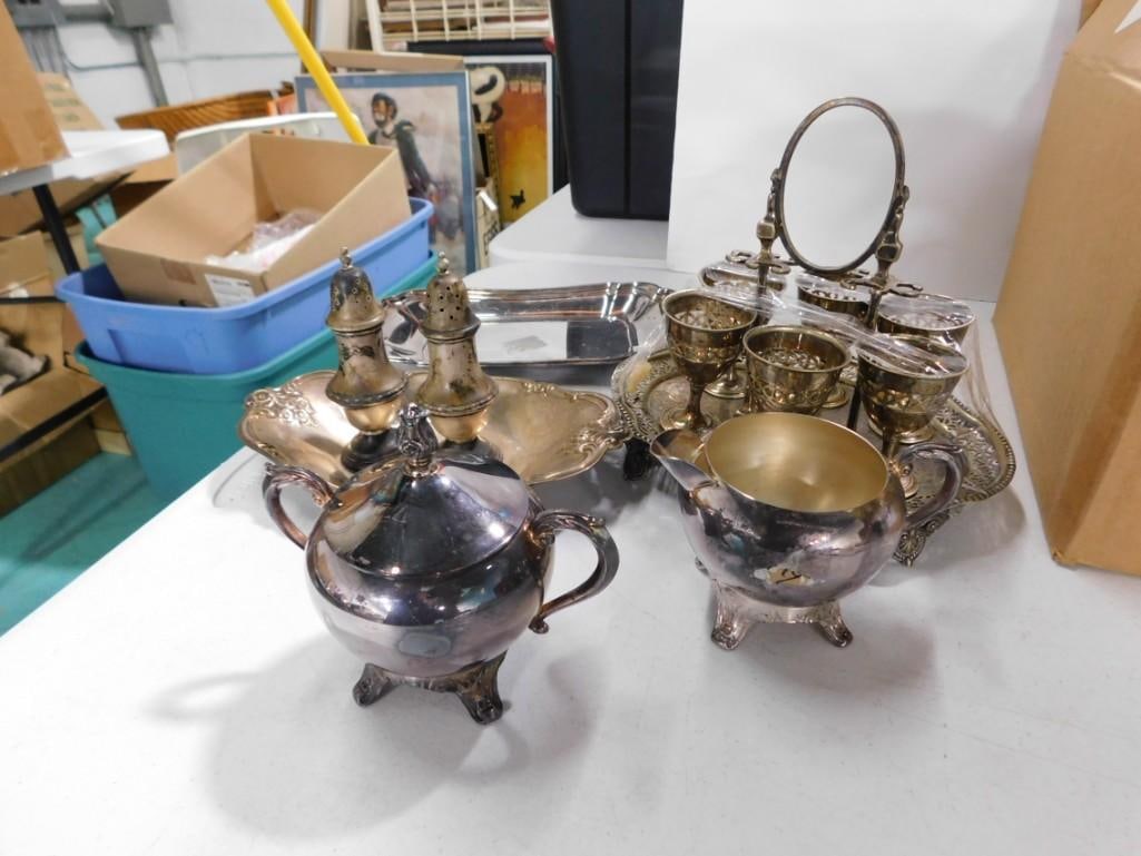 Metal Serving Items incl Silver Plated (1 of 8)