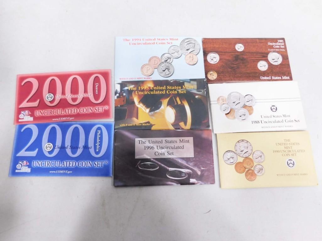 8 US Mint Uncirculated Coin Sets (1 of 7)