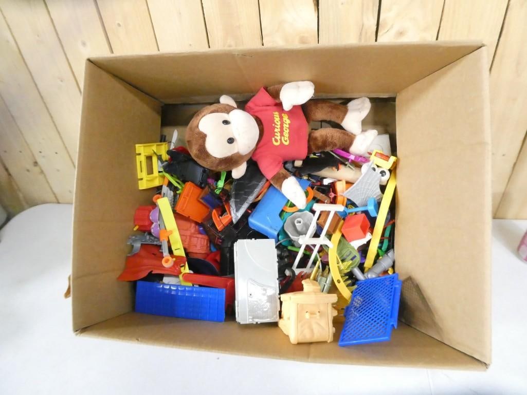 Large Lot of Asst Toys, Accessories, Plush Curious George, etc: Large Lot of Asst Toys, Accessories, Plush Curious George, etc