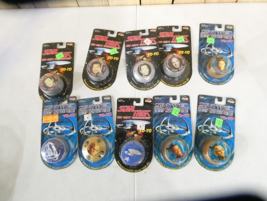 Lot of Star Trek Yo-Yo's New in Package incl The Next Generation and Deep Space Nine (1 of 6)