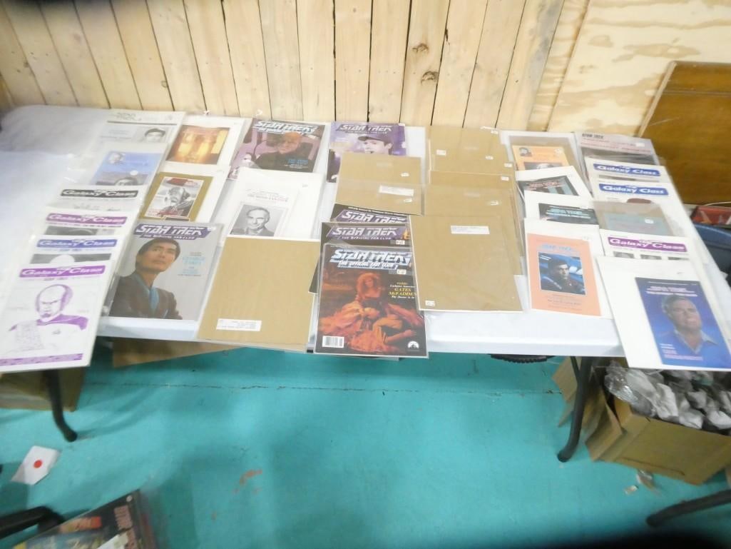 Star Trek Fan Club Mailings Many Still Sealed: Large Lot of Star Trek Fan Club Mailings Many Still Sealed and Galaxy Class Fanzine