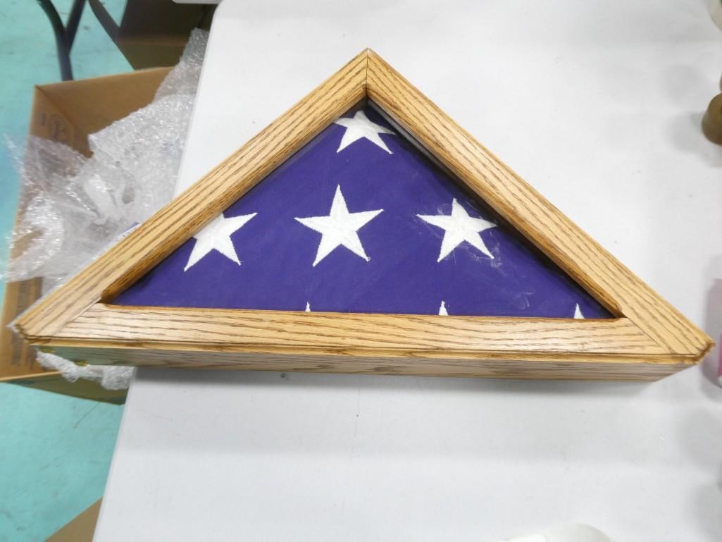 American Flag in a Triangle Display Case (1 of 4)