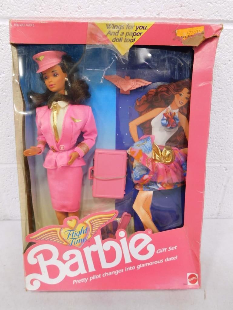 1989 Flight Time Steffie Face Brunette Barbie Gift Set NIB (1 of 7)