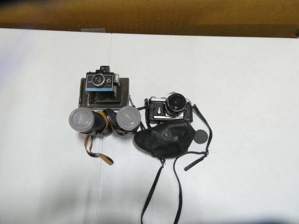 Vintage Cameras and accessories including Polaroid Colorpack, Nikon, Binoculars (1 of 7)