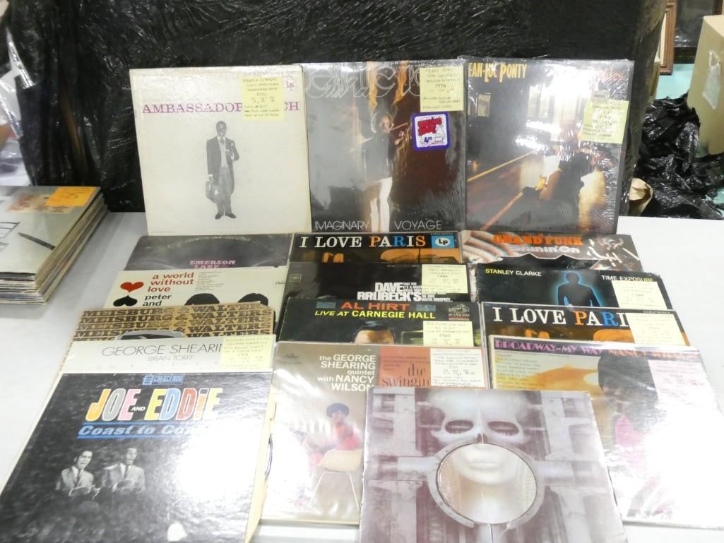 Lot of Vinyl Records including Al Hirt, Stanley Clarke, Grand Funk, Emerson Lake and Palmer, Louis A (1 of 10)