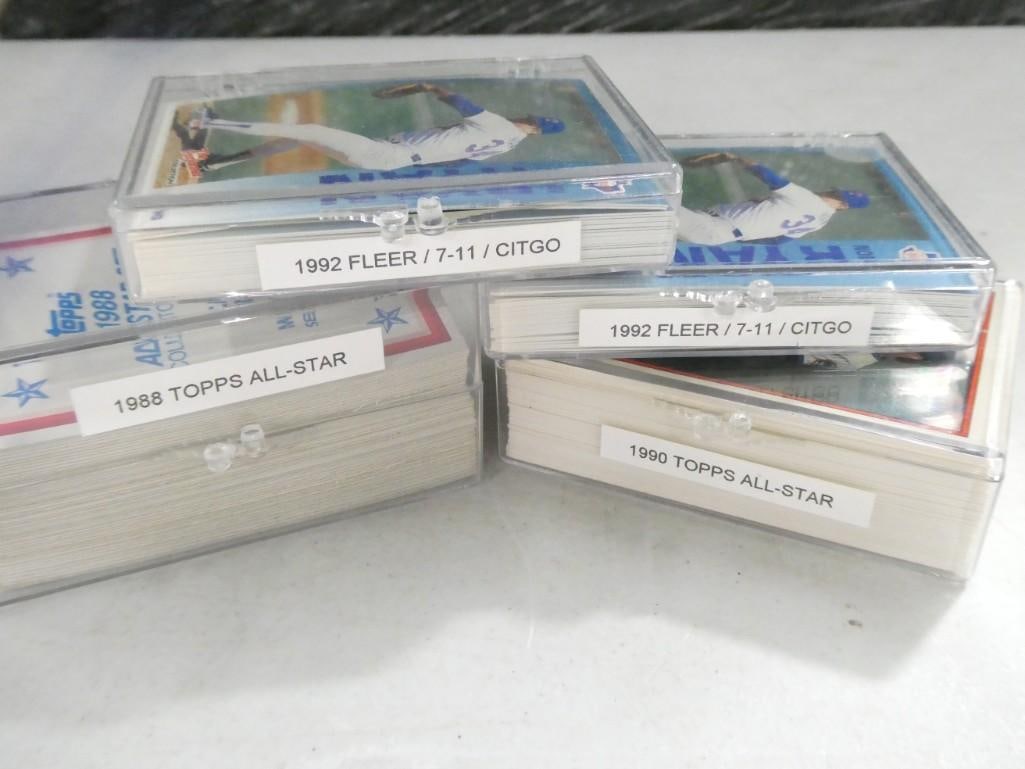 Lot of assorted Baseball Cards including Topps 1988 and 1990 All-Star, 1992 Fleer, etc. (1 of 4)