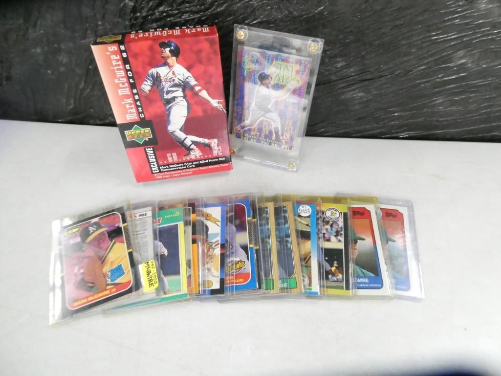 Large lot of Mark McGwire Baseball Cards - lots of good ones here including rookie, 87 update, etc. (1 of 7)