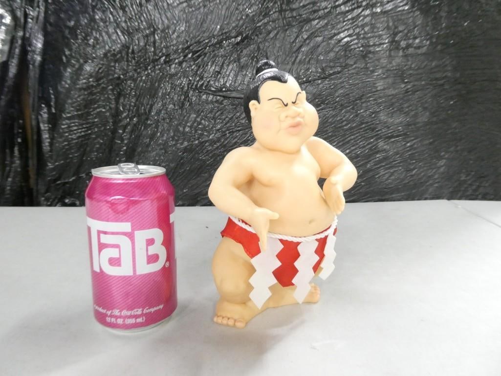 Sir Mix a lot by Gemmy Baby Got Back Dancing Sumo - it works!: Sir Mix a lot by Gemmy Baby Got Back Dancing Sumo - it works! Condition: it works, but it needs a new battery. Current battery has enough charge to play the song, but enough to make it move.