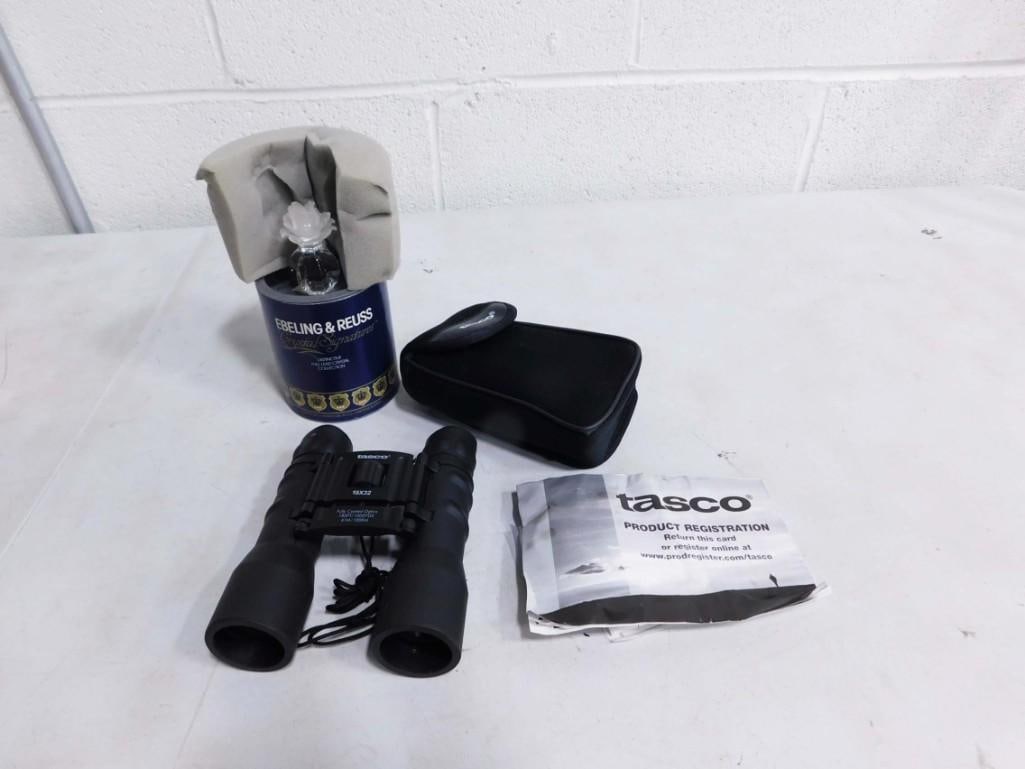 Tasco Binoculars and Ebeling & Reuss Crystal Perfume Bottle (1 of 4)