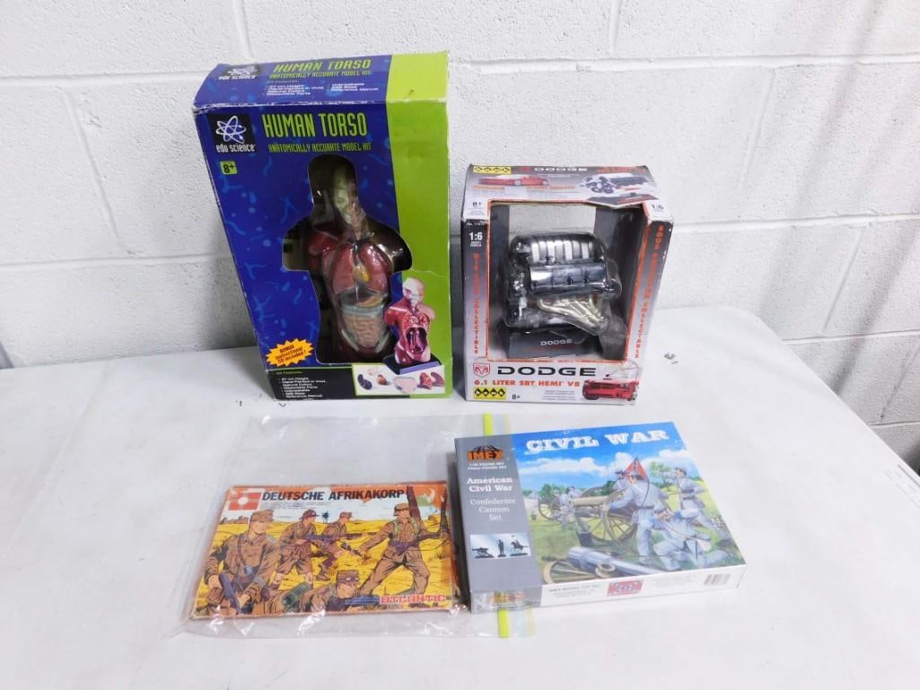 Collectibles incl IMEX Civil Ware Confederate Cannon Set, Atlantic Deutsche Afrikakorp Set, (1 of 4)