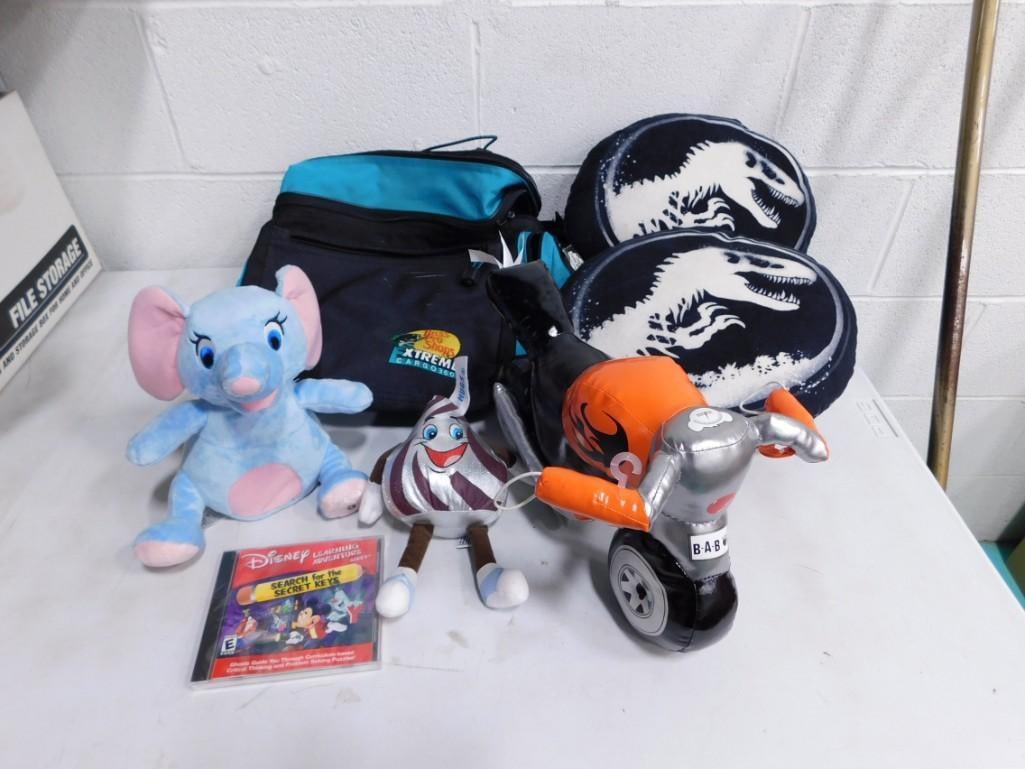 Misc Lot incl Plush Toys, Disney Learning Adventure, Bass Pro Shops Bag, etc (1 of 4)