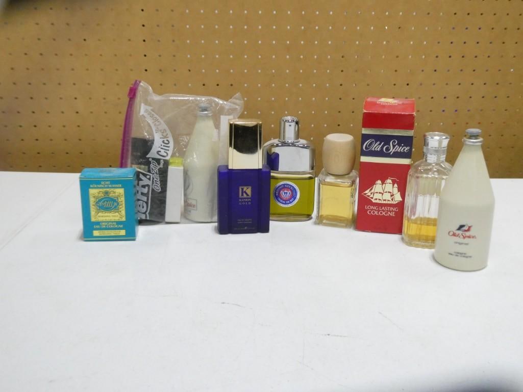 Lot of Cologne Bottles incl Kanion Gold, British Sterling, Echt Kolnisch Wasser, etc: Lot of Cologne Bottles incl Kanion Gold, British Sterling, Echt Kolnisch Wasser, etc Condition: these are being sold as empty collectible bottles with no guarantees as to the quality or quantity of an