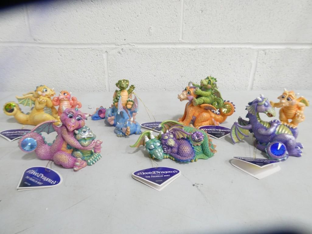 6 Franklin Mint Mood Dragons Figurines (1 of 14)