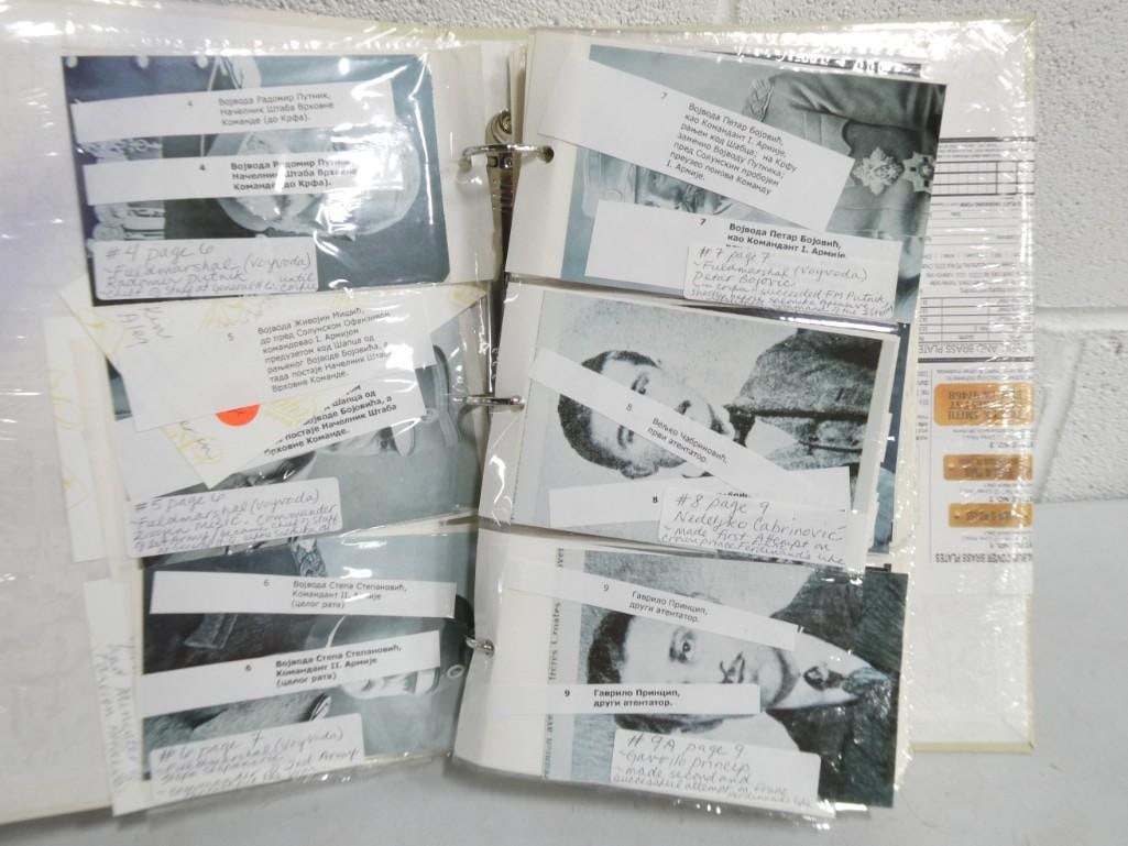 Binder full of old Russian Photos / Ephemera including some military. (1 of 8)