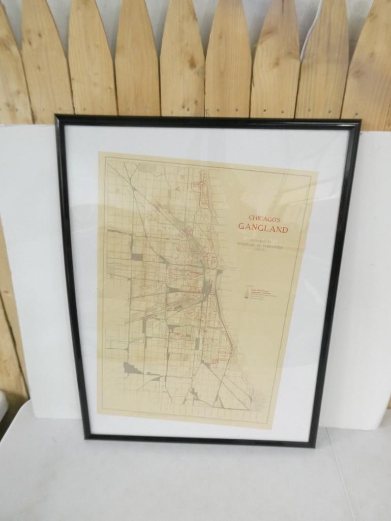 Vintage Chicago Gangland Map - Frederic M Thrasher 1923-26 (1 of 6)