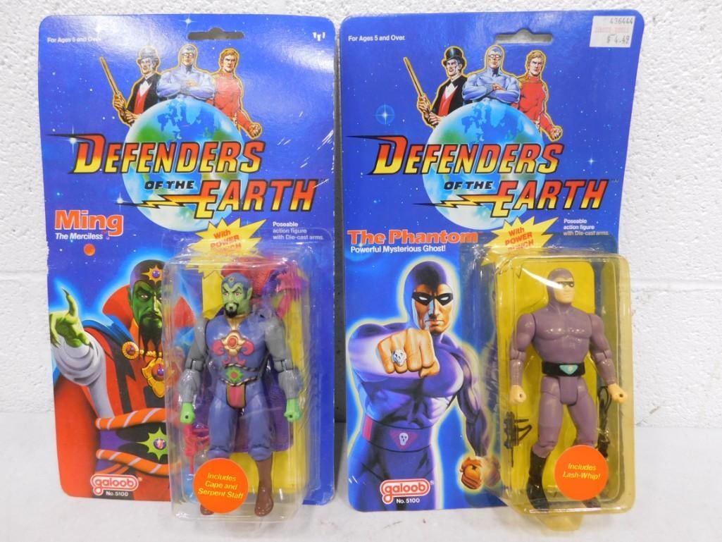 2 Defenders of the Earth Action Figures incl Ming and The Phantom by Galoob New in Package: Lot of 2 Defenders of the Earth Action Figures incl Ming and The Phantom by Galoob New in Package