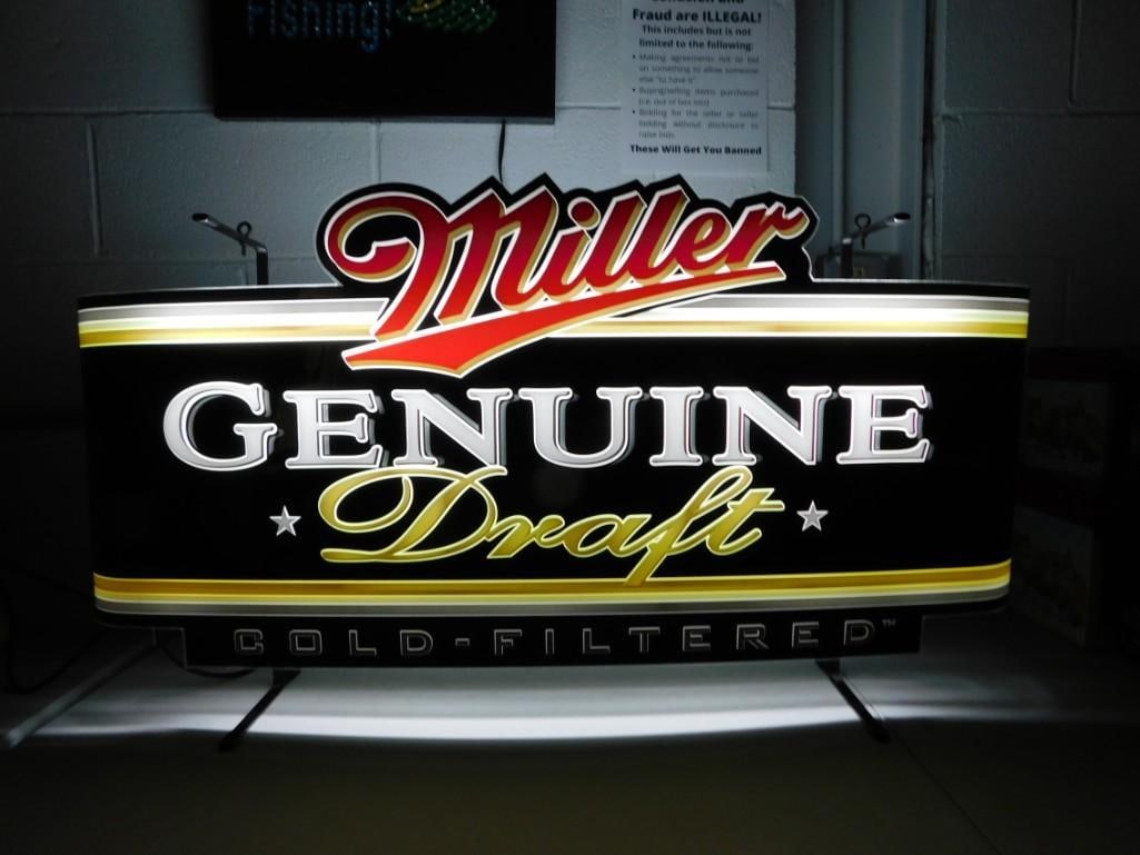 期間限定値下げ‼️Miller MGD Genuine Draft ネオンライト Miller Genuine Draft Vintage Neon Sign