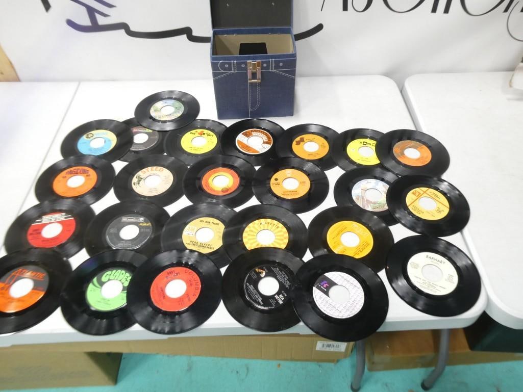 Lot of 45 RPM Vinyl Records incl 1960s and 1970s (1 of 8)