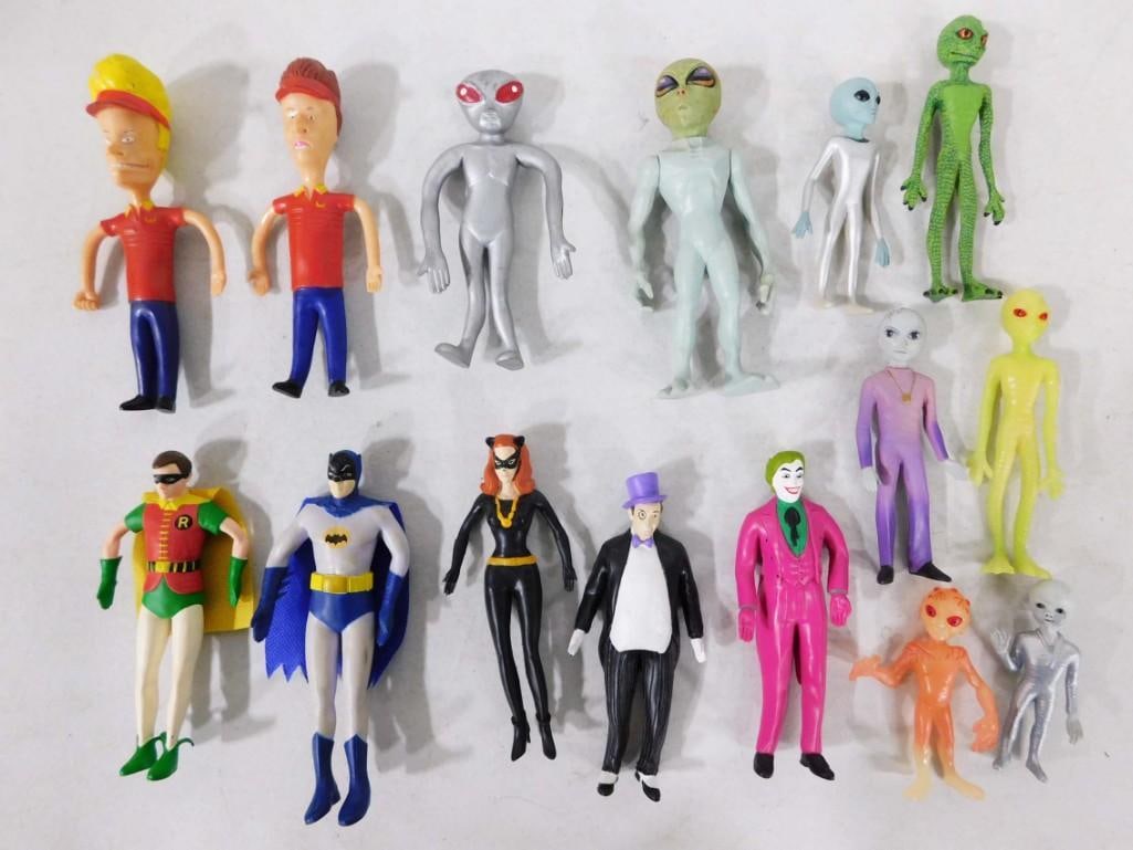 DC Bartman Bendies, Beavis & Butthead, Alien Figures: DC Bartman Bendies, Beavis & Butthead, Alien Figures