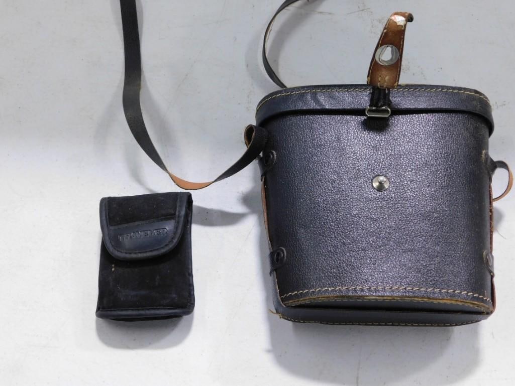 Wuest Binoculars with Case and Traveler Slimline Camera with Case: Wuest Binoculars with Case and Traveler Slimline Camera with Case Condition: untested