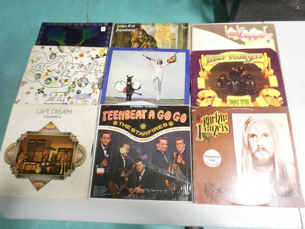 Lot of Vinyl Record Albums including Led Zeppelin, Cream, Steppenwolf, Jethro Tull (1 of 6)
