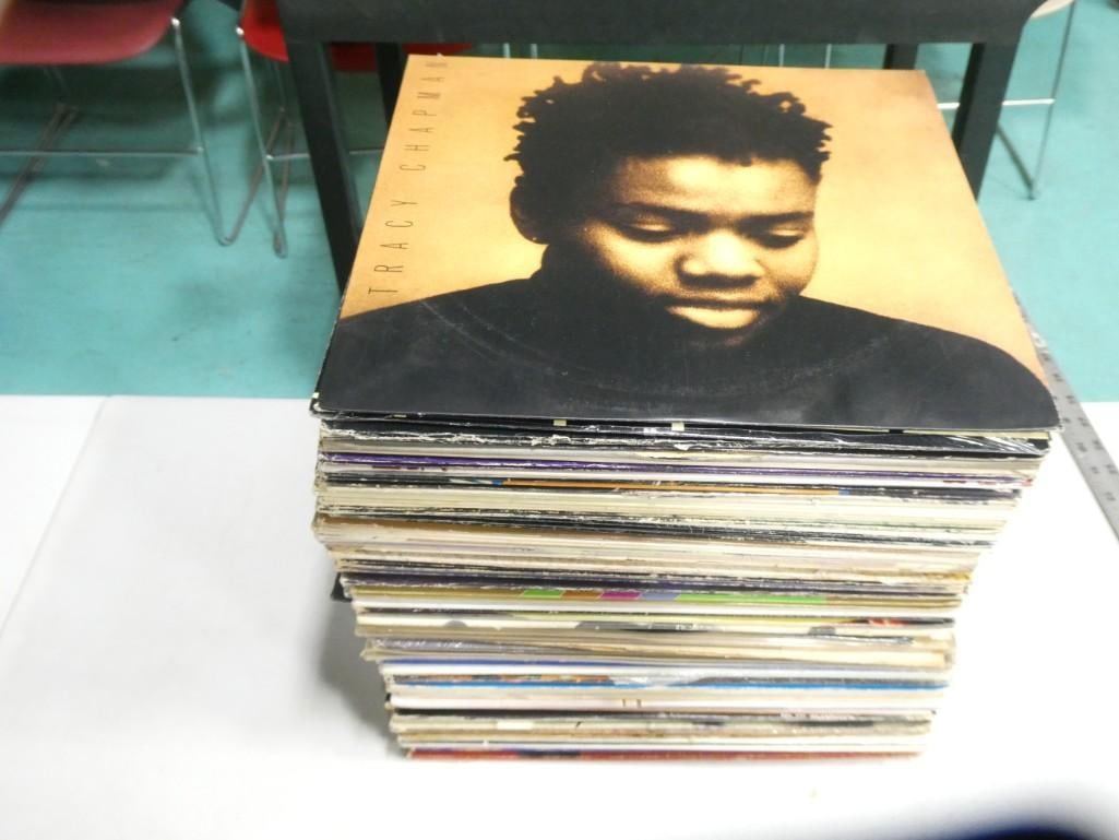 Large Lot of Assorted Vinyl Records including Tracy Chapman, Isaac Hayes, Blue Note Live at the Roxy (1 of 5)