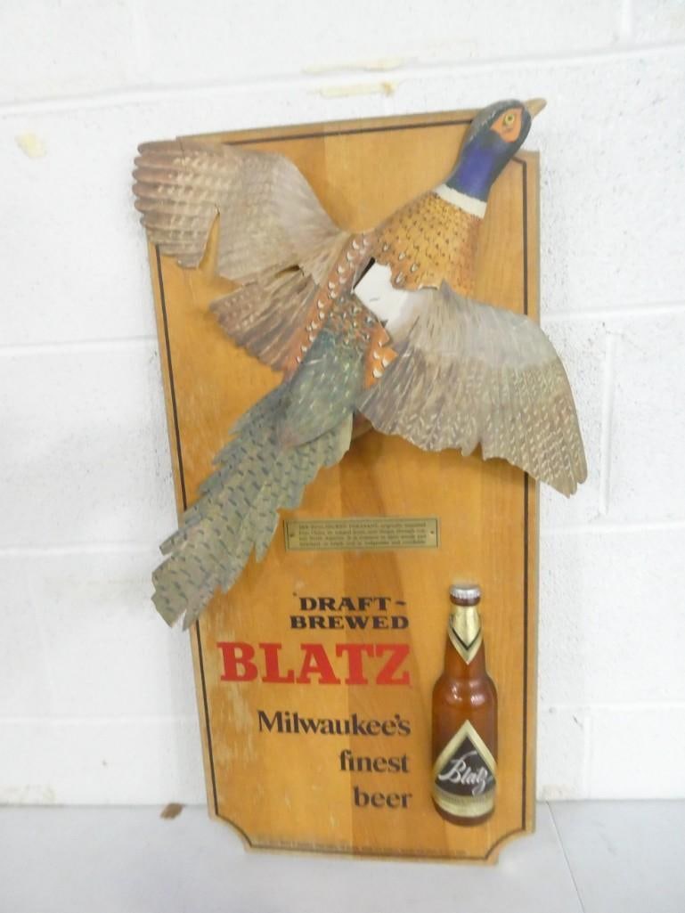 Blatz Beer Sign - Ring-necked pheasant (1 of 4)