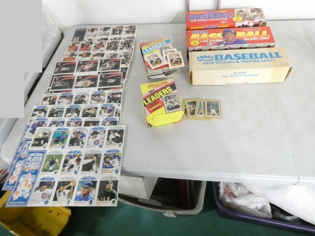 Assorted Baseball and Basketball Cards including Fleer 1987-1989 Complete Sets (1 of 9)