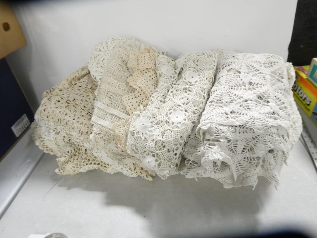 Lot of Vintage Linens incl Tablecloths, Doilies, etc (1 of 5)
