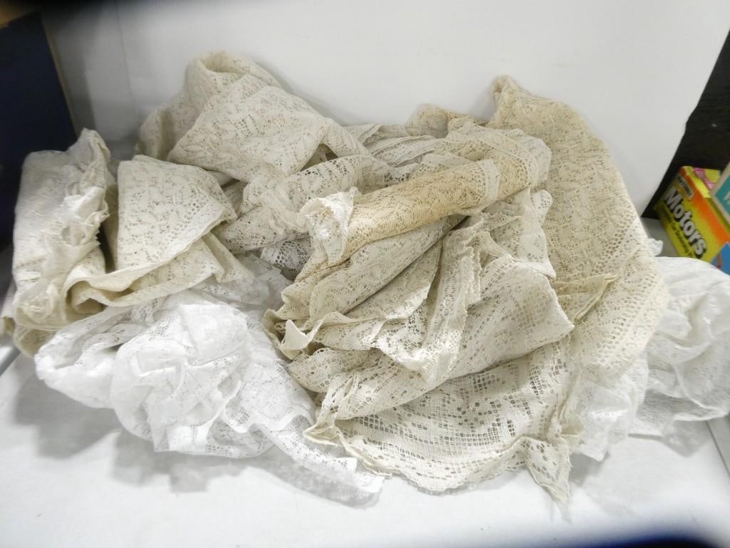 Lot of Vintage Linens incl Tablecloths, Doilies, etc (1 of 7)