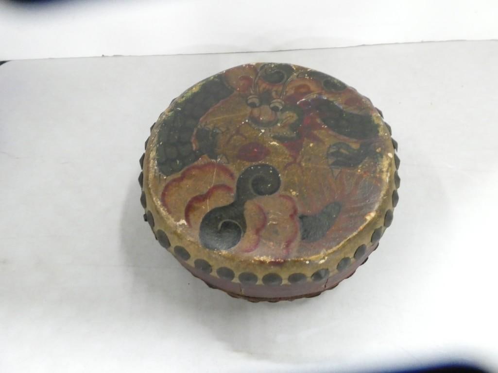 Vintage Hand Painted Drum (1 of 7)