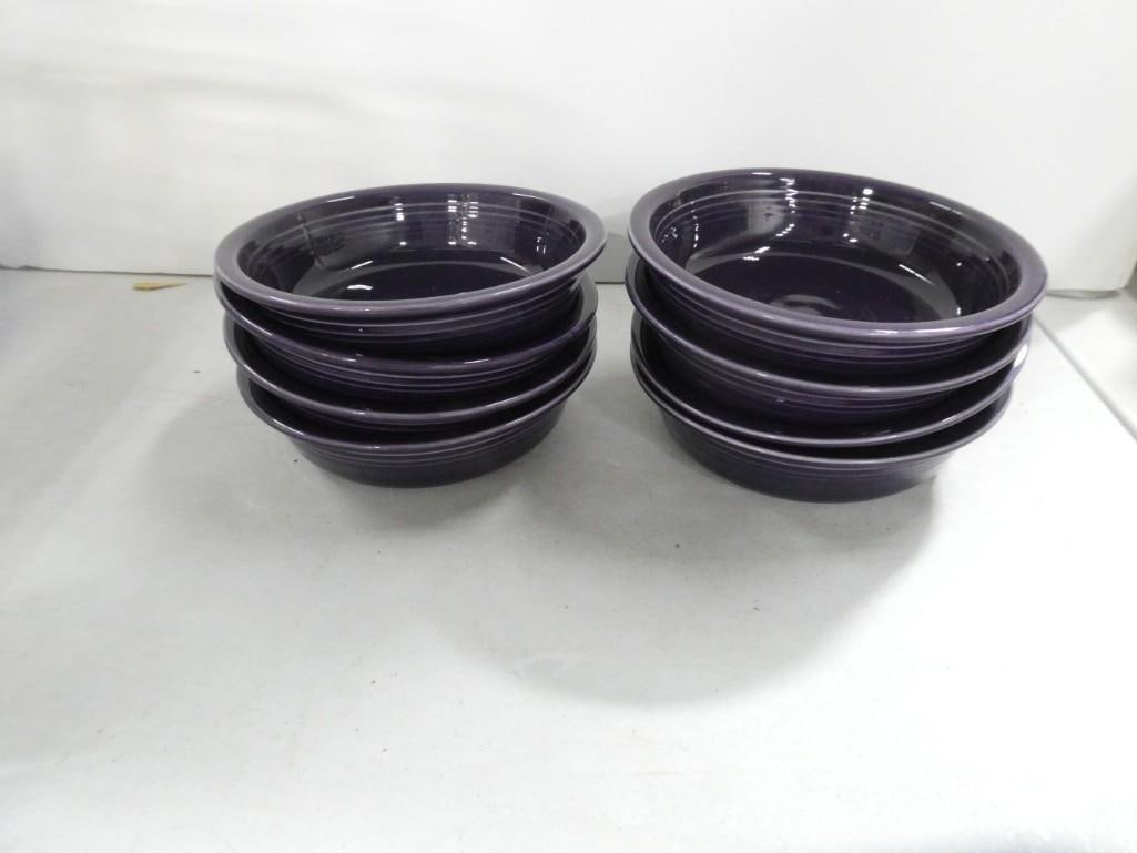 8 Purple Fiesta Ware Bowls (1 of 3)