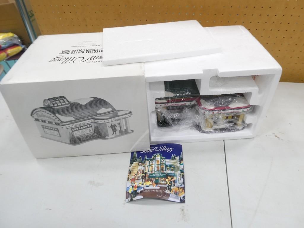 Dept 56 Rollerama Roller Rink Original Snow Village with Box: Department 56 Rollerama Roller Rink Original Snow Village with Box