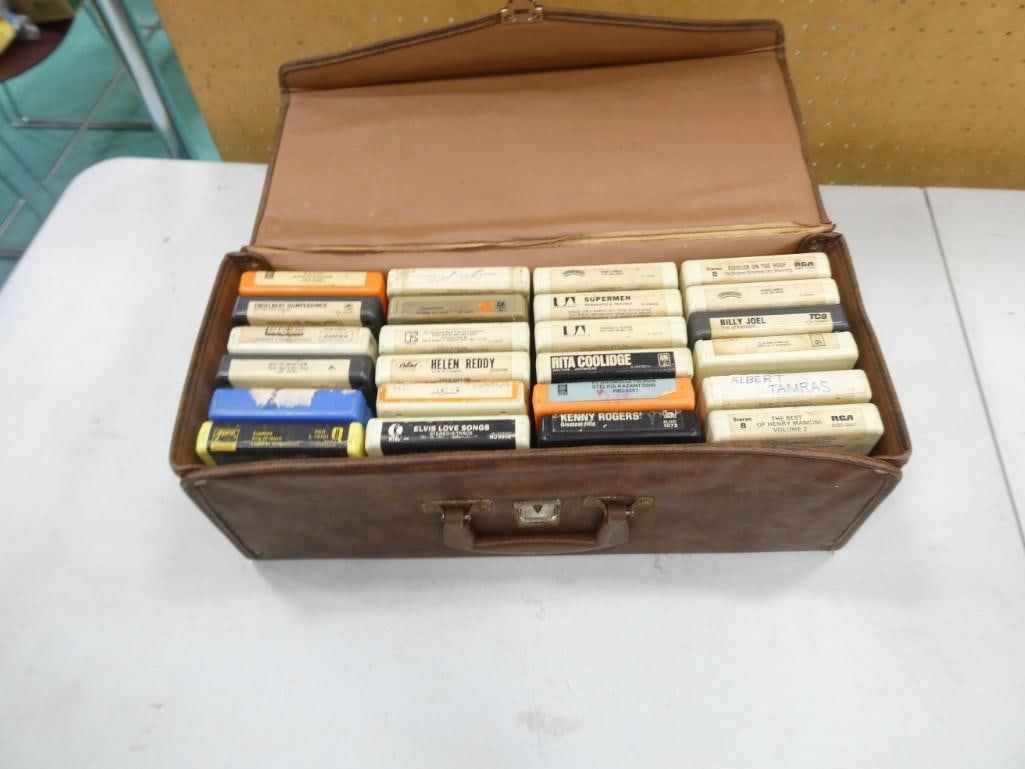 Lot of 8 Track Tapes incl Billy Joel, Elvis, Kenny Rogers, The Carpenters, Henry Mancini, (1 of 4)