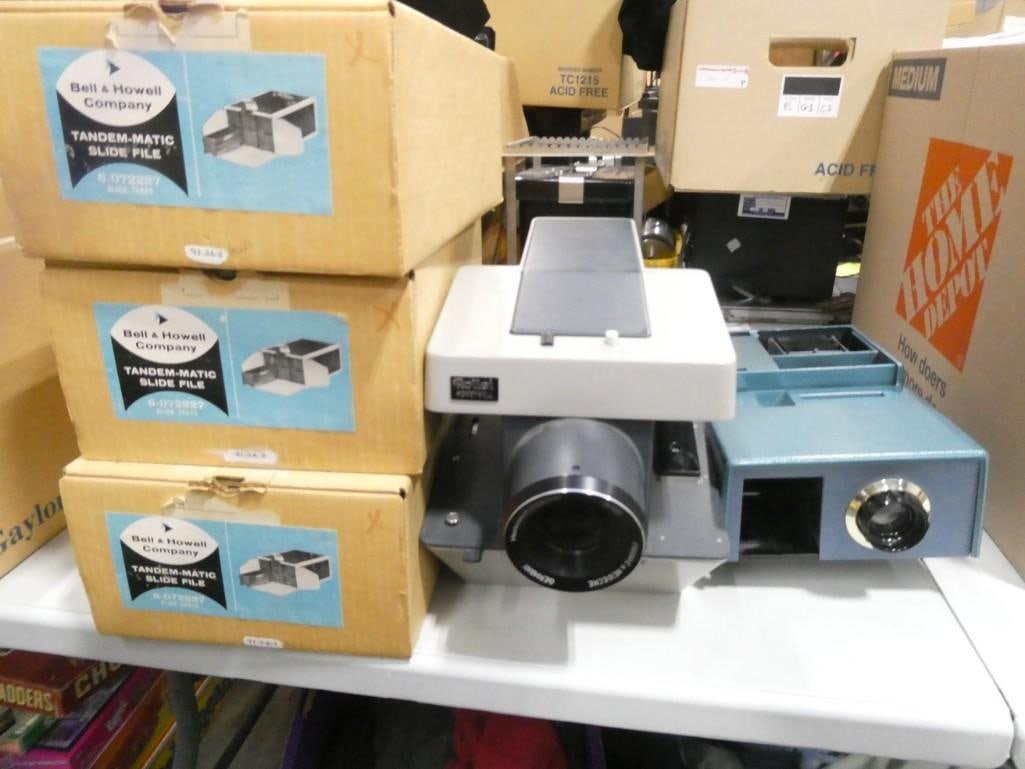 Slide Projectors and Trays Lot (1 of 4)