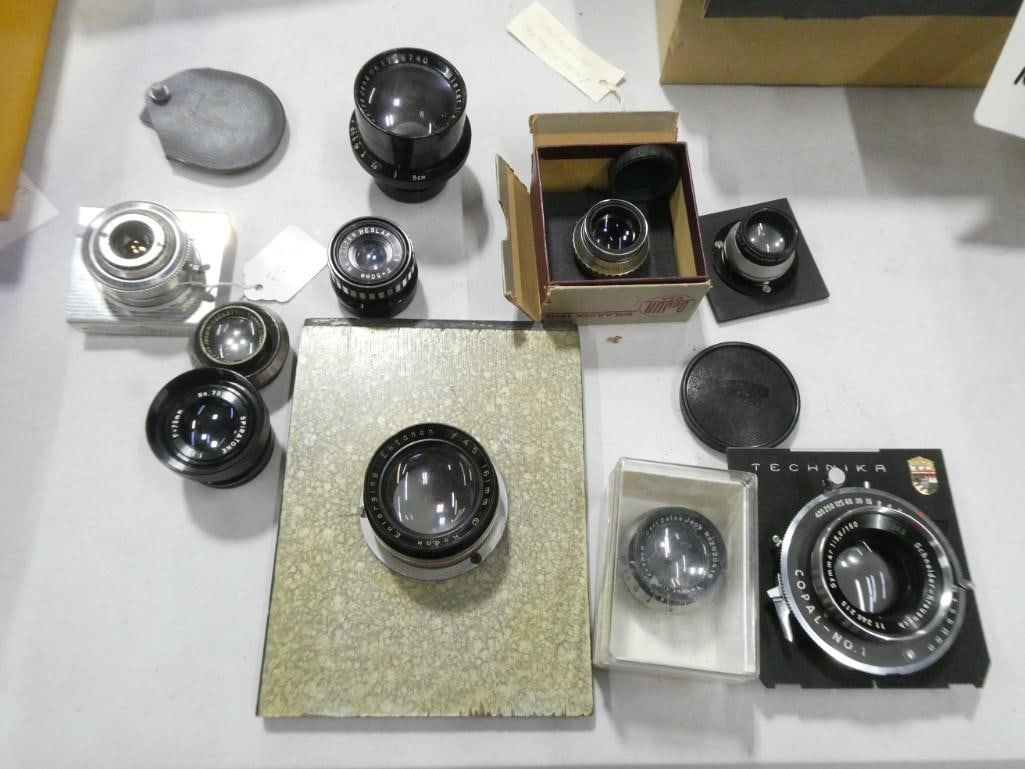 Asst View Camera and Enlarging Lenses incl Schneider / Kreuznach 5.6 150 mm (1 of 7)