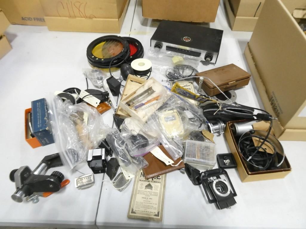 Misc Photography Equip and Camera Parts Lot: Misc Photography Equip and Camera Parts Lot