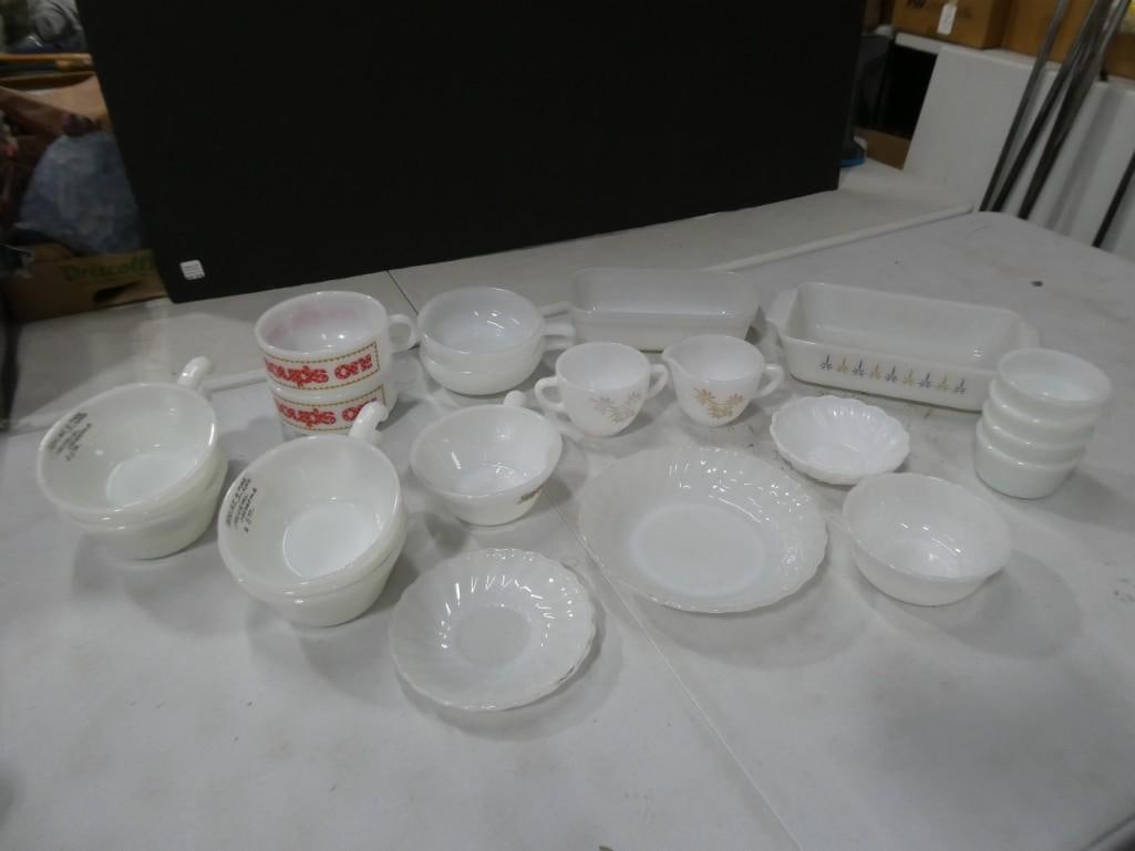 Assorted Glassware including Milk Glass, Fire King, etc. (1 of 8)